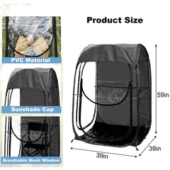 Anwick sports-tent pop-up shelter folded compactly for portable travel.
