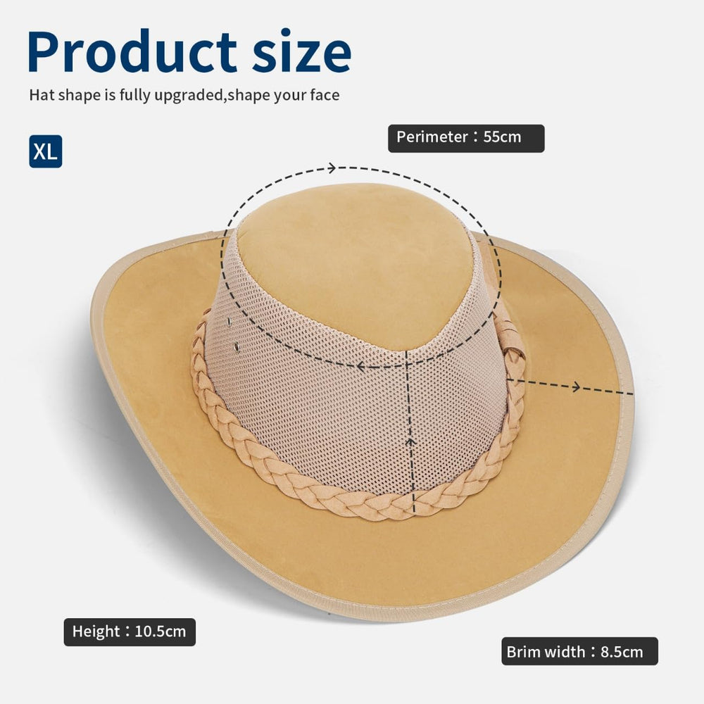 Close-up of breathable mesh and UPF 50+ fabric on Anycosy sun hat