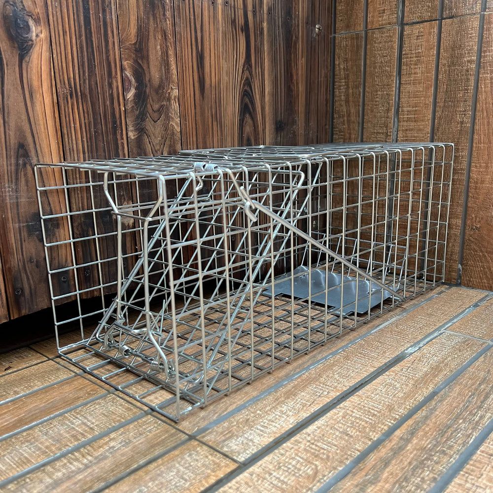Anyhall heavy-duty trap in galvanized iron resists rust for outdoor use