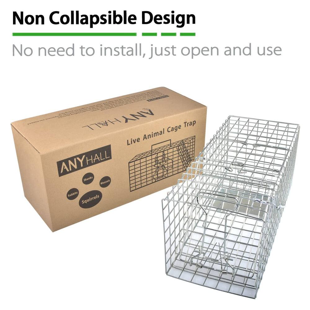 Anyhall trap uses 1x1 inch mesh grid to deter small escapees