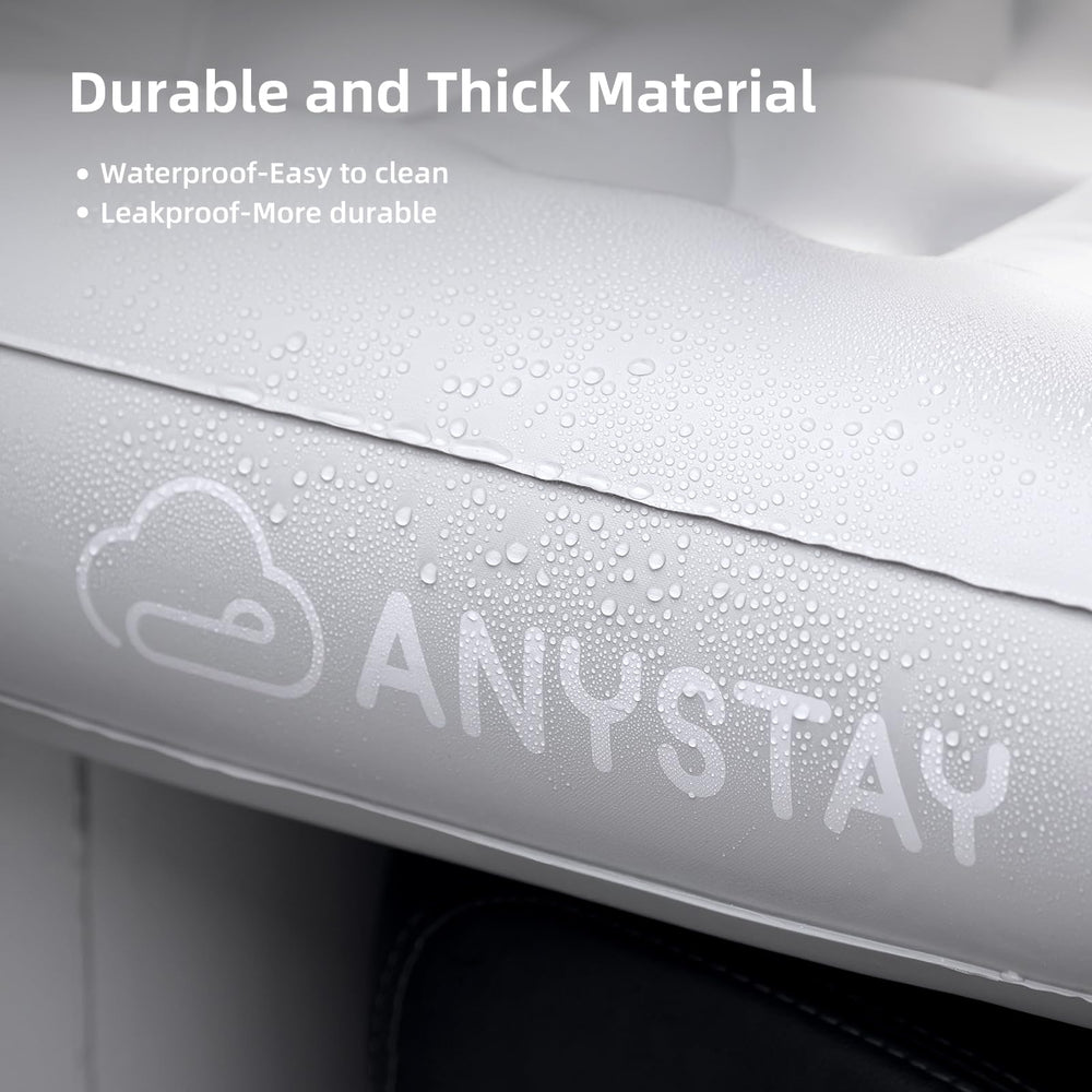 Anystay 2-zone air columns stabilize movement for kids and pets.