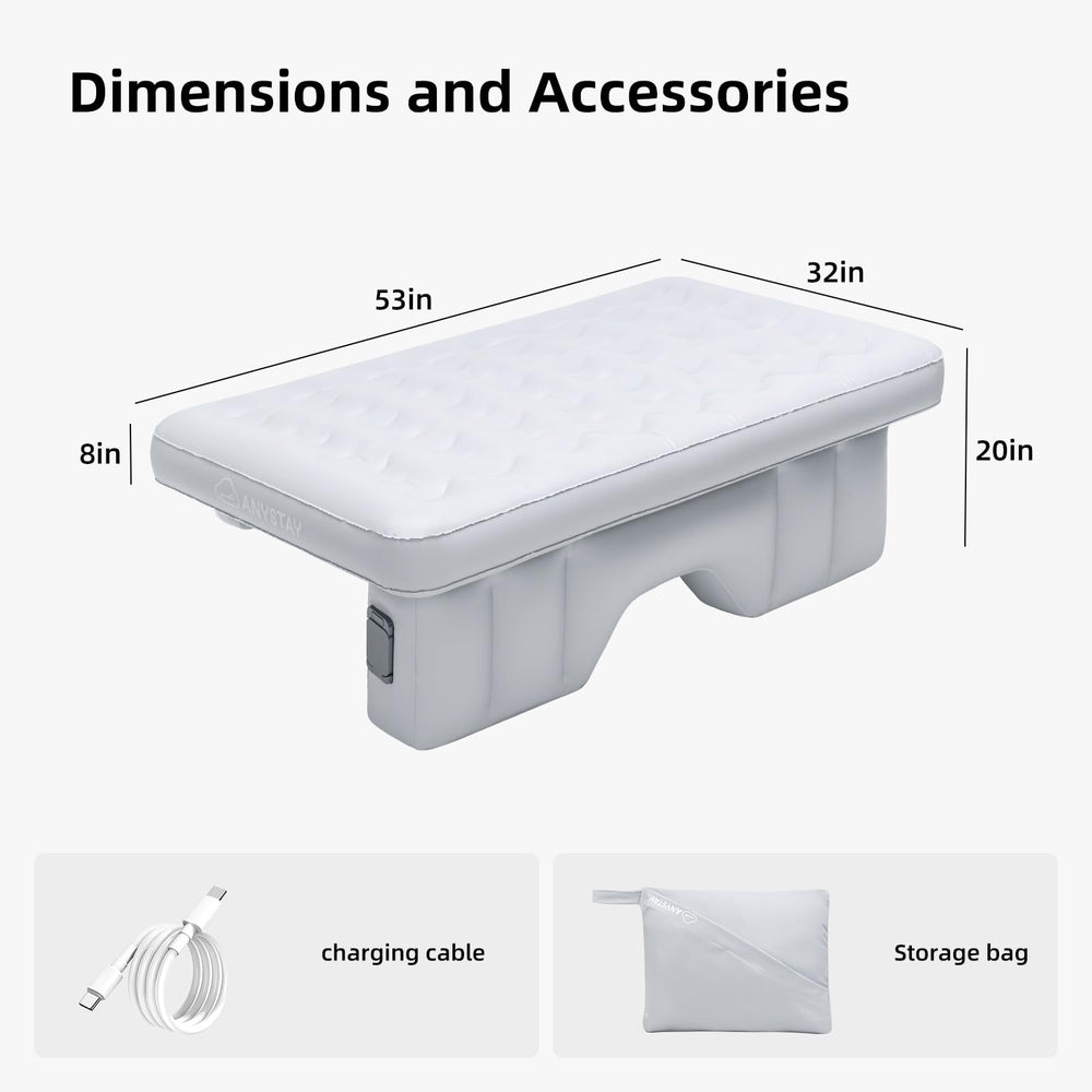 Anystay gap-filling air column creates flat, stable surface.