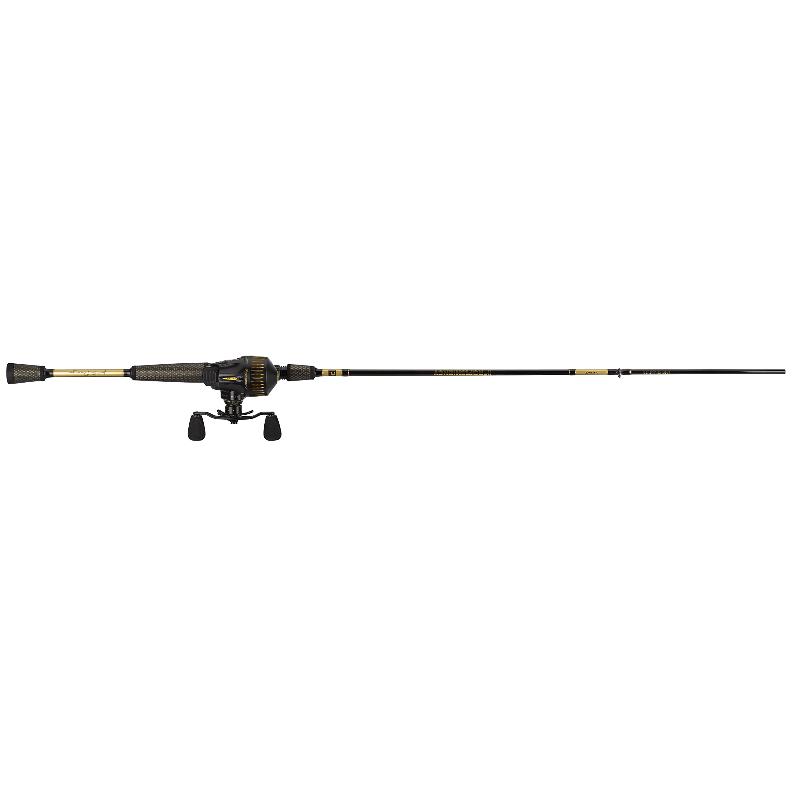 Anything Possible ProFISHiency reel close-up shows smooth 12+1 bearings for easy retrieves.