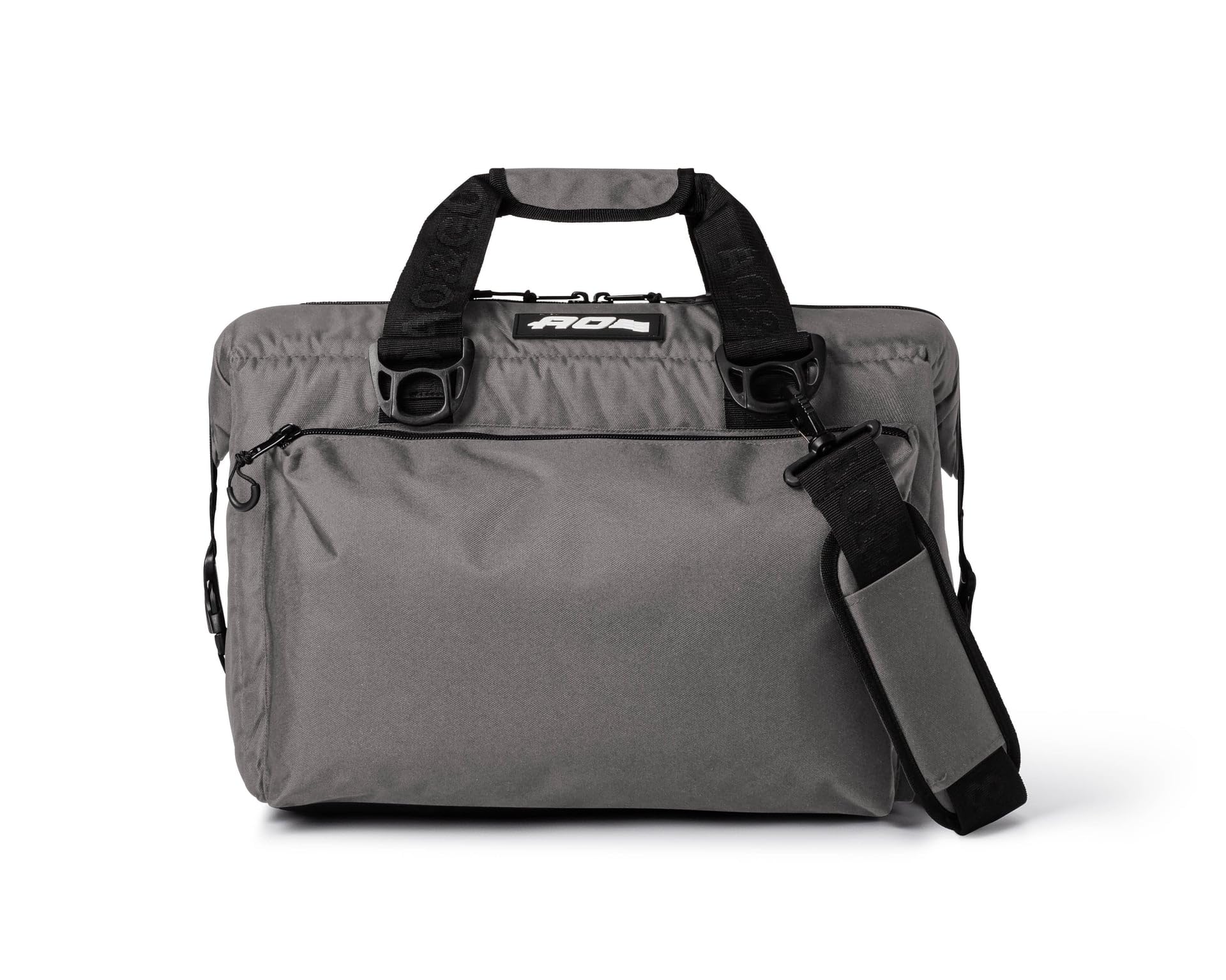 AO Coolers Caravan Canvas Soft Cooler ice compartment demonstrates high-density insulation.