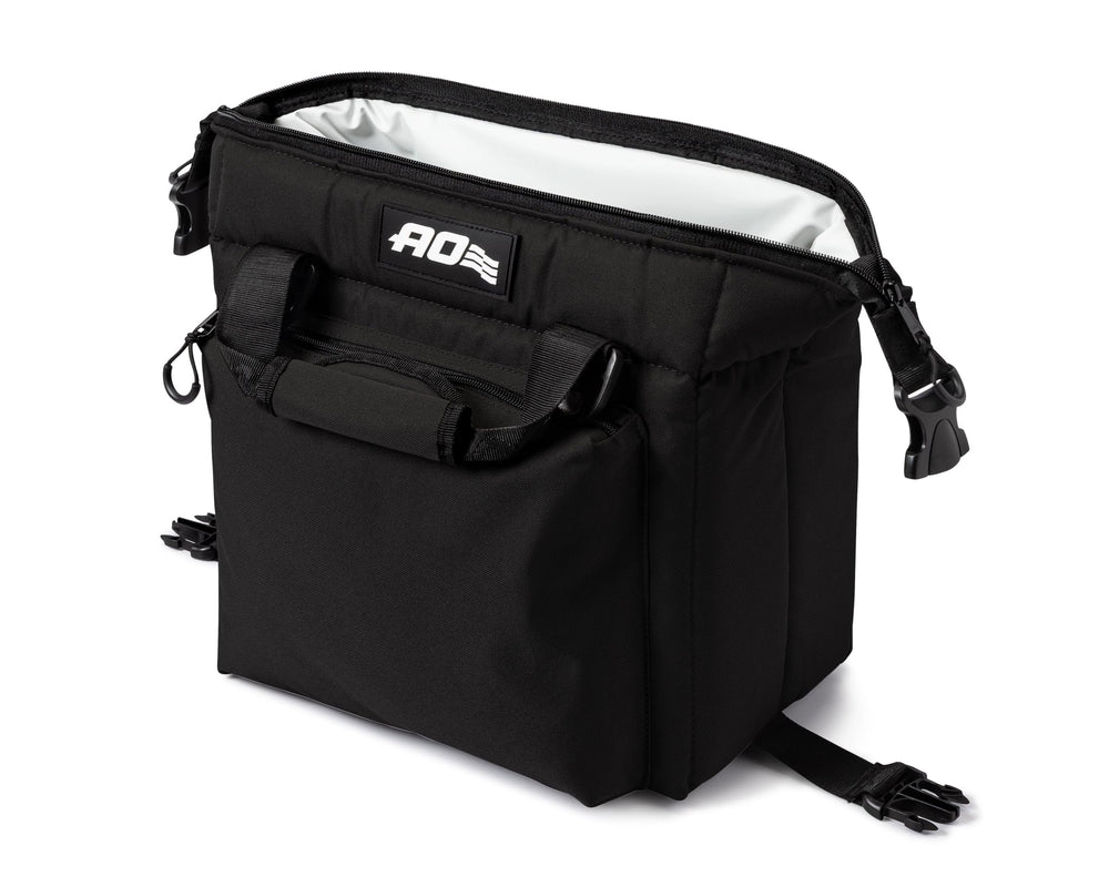 AO Coolers Caravan Canvas Soft Cooler large storage pocket offers convenient organization for gear.