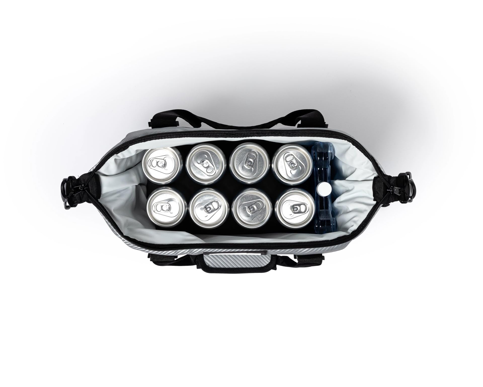 AO Coolers Expedition Carbon soft cooler 12-can capacity ideal for small groups.