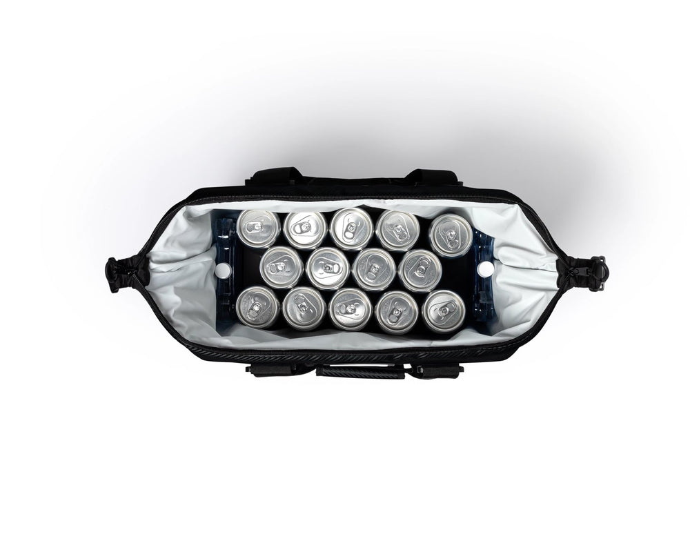 AO Coolers Expedition Carbon Soft Cooler carbon fiber look adds rugged style