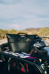 AO Coolers Expedition Carbon Soft Cooler interior view showing 24-hour ice retention