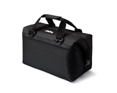 AO Coolers Expedition Carbon Soft Cooler shoulder-carry view for hands-free portability