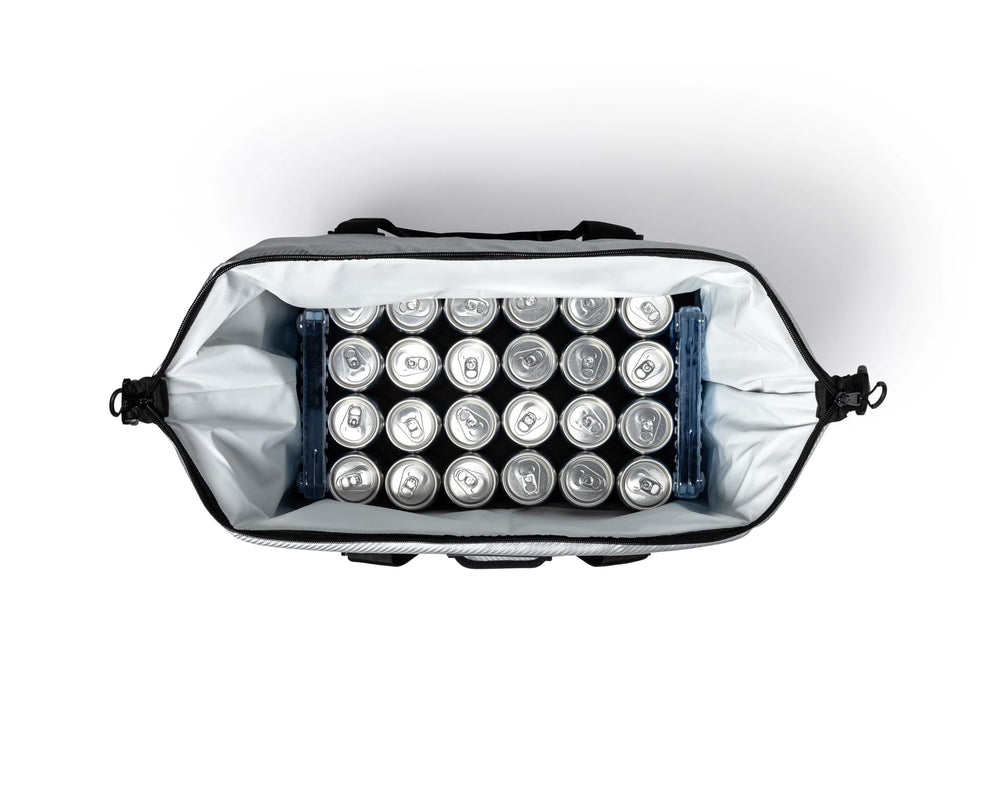 AO Coolers Expedition Carbon Soft Cooler includes a side pocket for dry items
