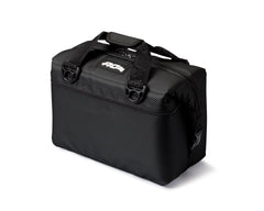 AO Coolers Expedition Carbon Soft Cooler side pocket keeps dry items organized on trips