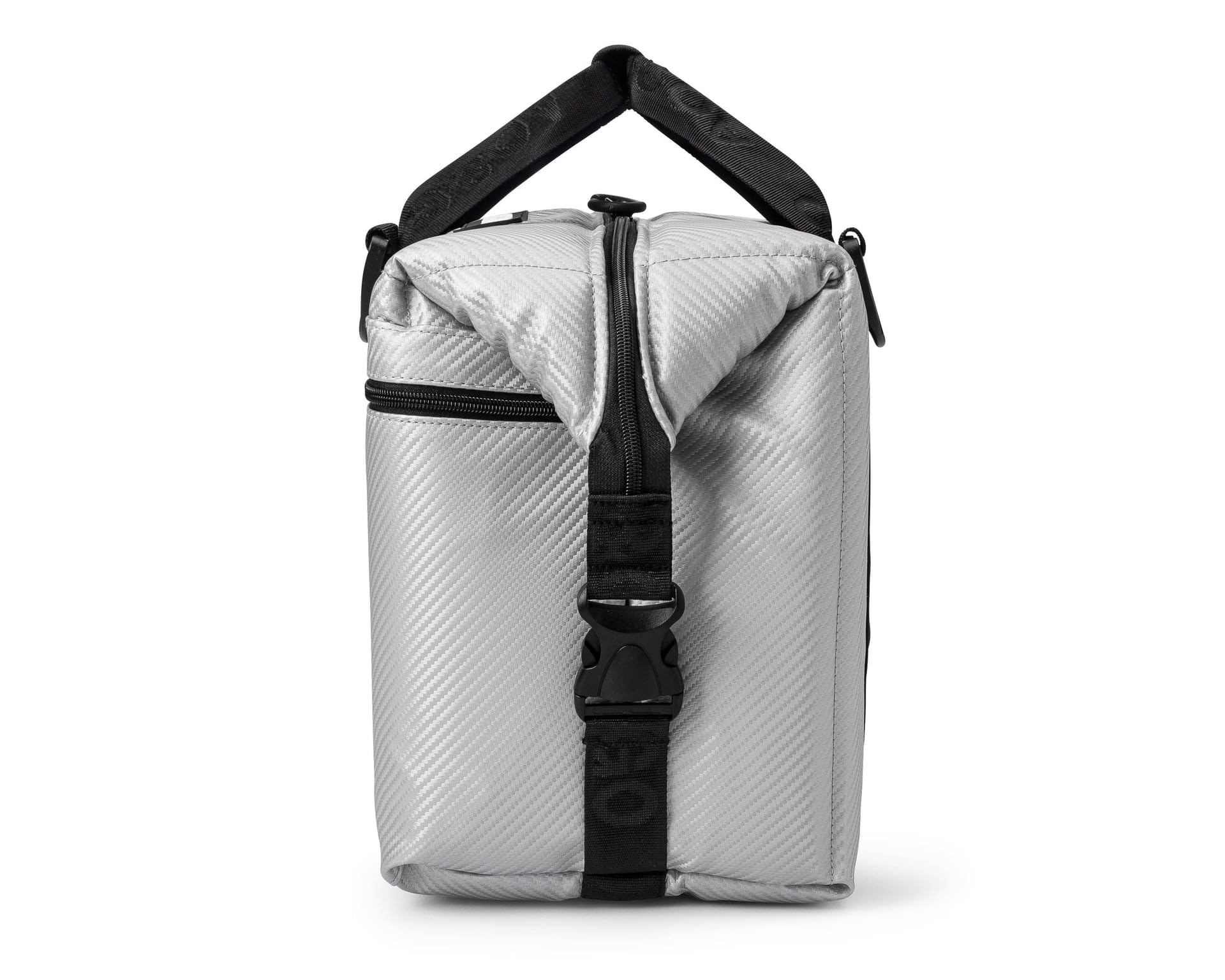AO Coolers Expedition carbon soft cooler top view showing interior access