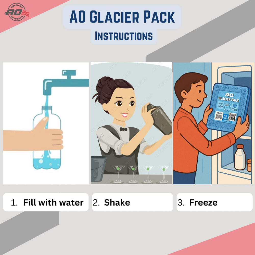 AO Coolers Glacier Pack with ice retention boosts cooling during camping trips.