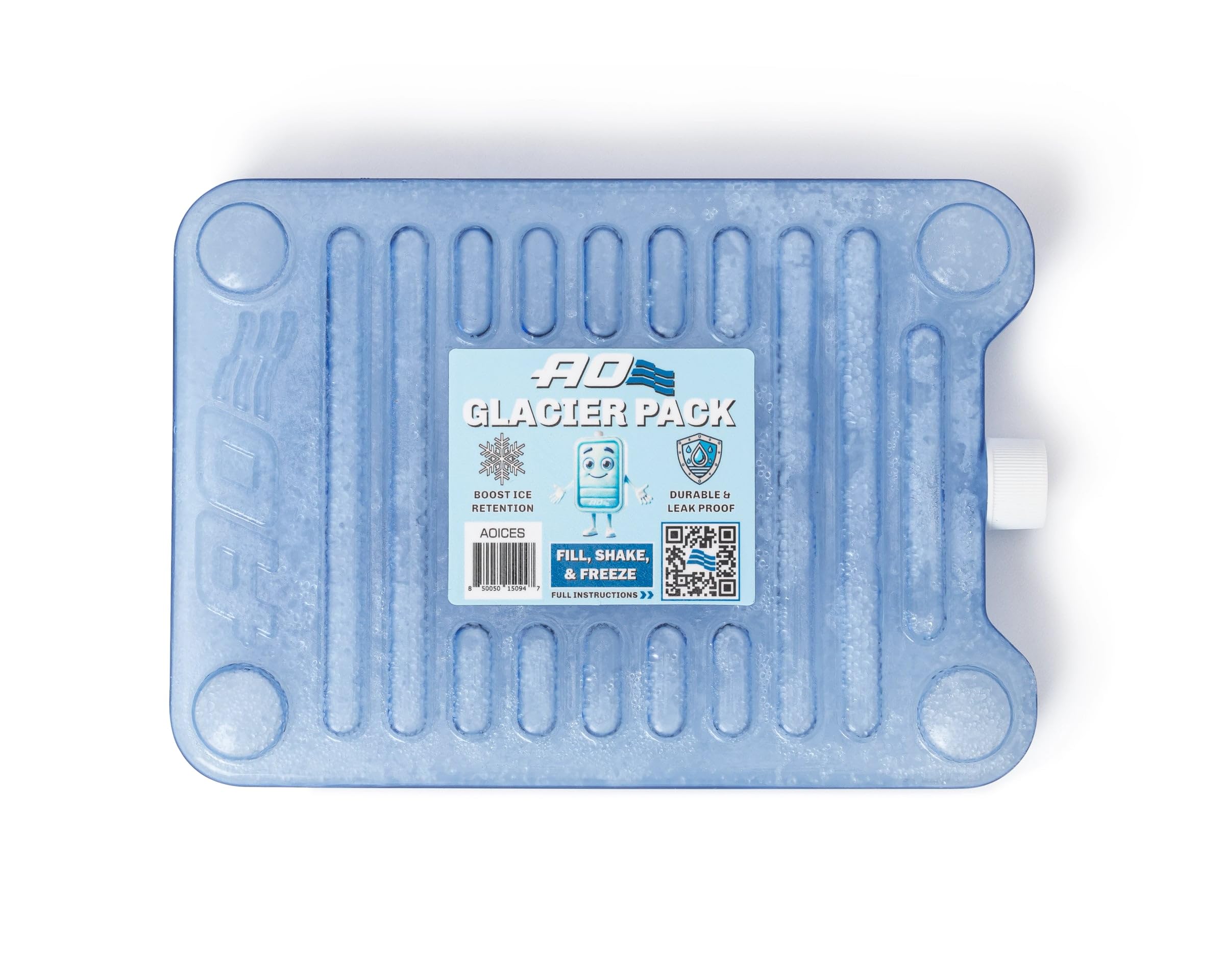 AO Coolers Glacier Pack beside a lunch bag in an office.
