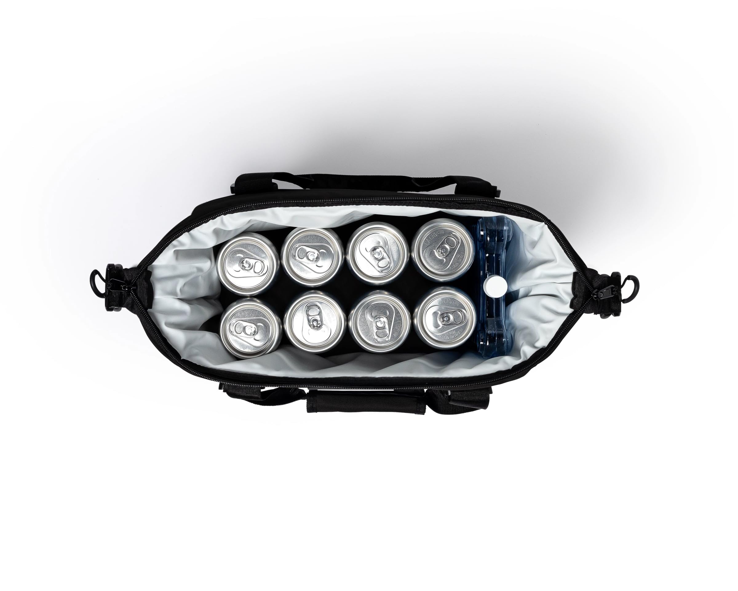 Black AO Coolers Original soft-sided cooler bag in sturdy construction.