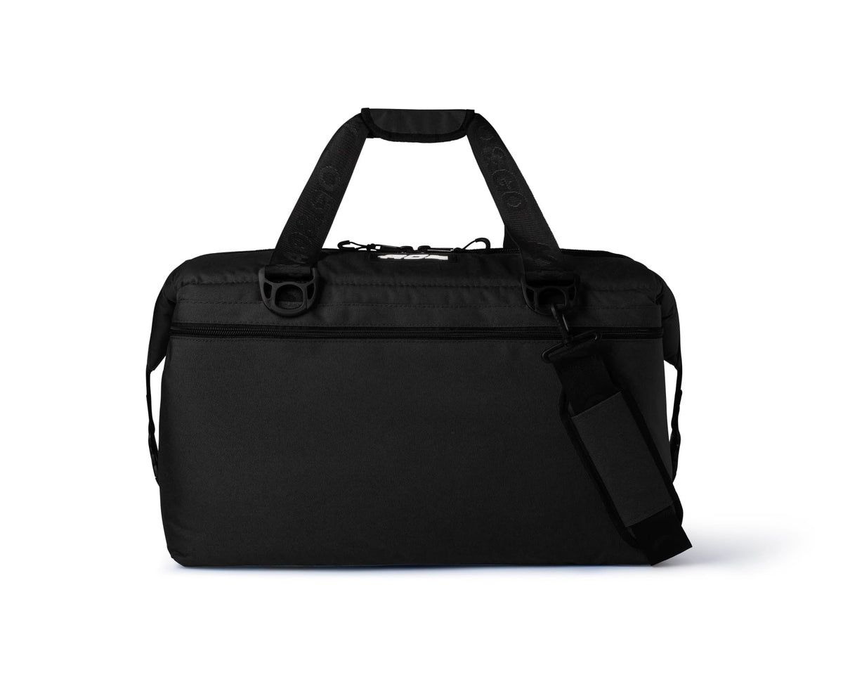AO Coolers Original soft-sided cooler bag closed, keeps drinks cool outdoors.