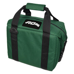 AO Coolers Original soft-sided cooler bag in forest green keeps beverages cold on picnics.