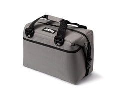 AO Coolers Original cooler bag lid open shows ample space for 24 cans and ice.