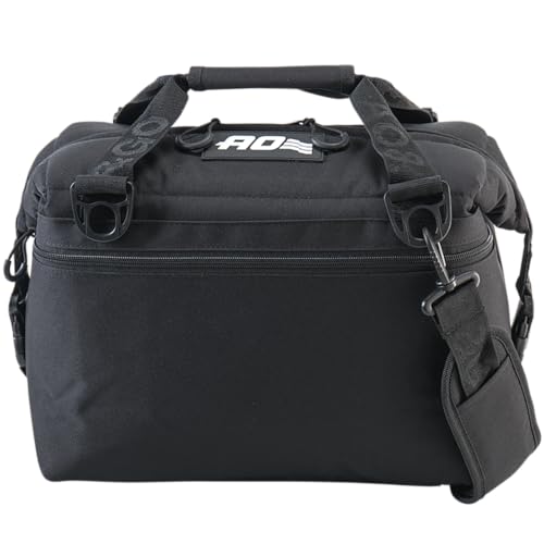 AO Coolers soft-sided cooler with removable shoulder strap for easy carrying.