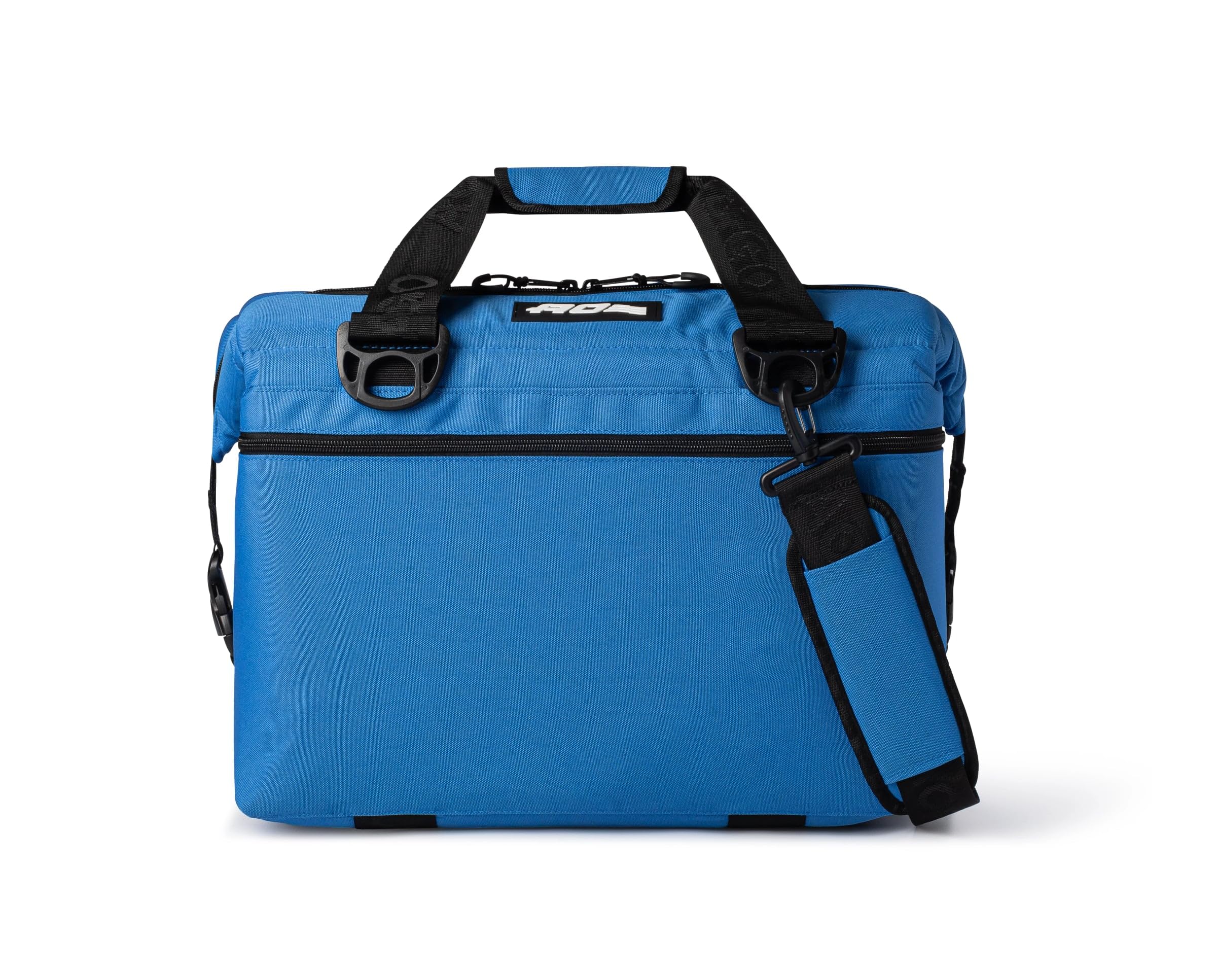 AO Coolers Original soft-sided cooler bag in royal blue front view keeps drinks cold