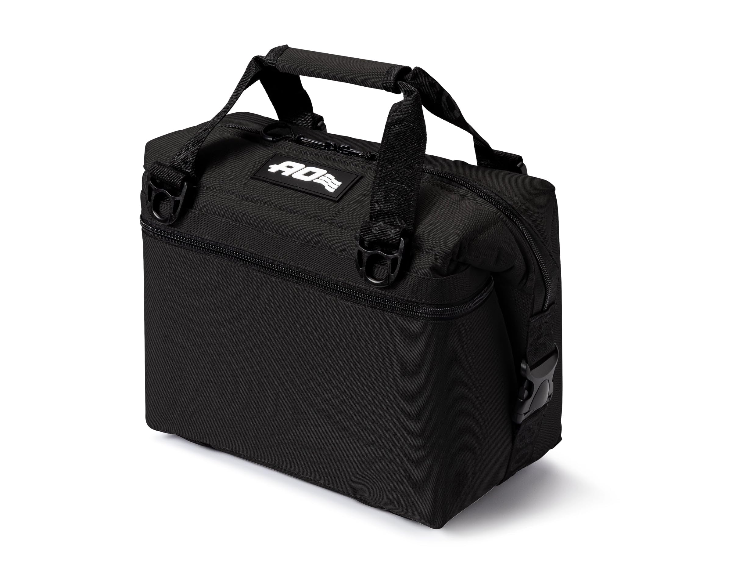 AO Coolers cooler bag side pocket keeps dry items organized.
