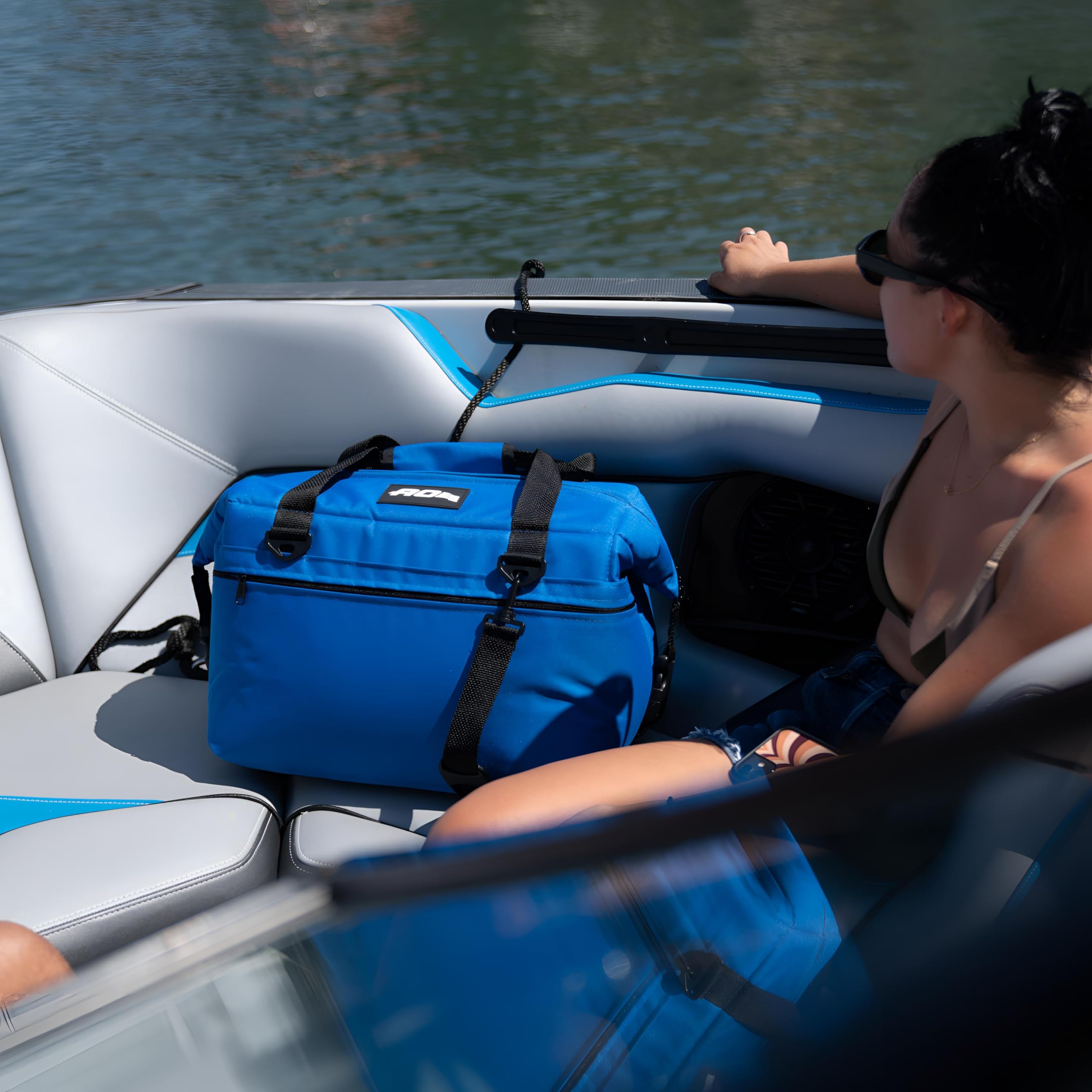 AO Coolers side pocket storage for quick access to small items.