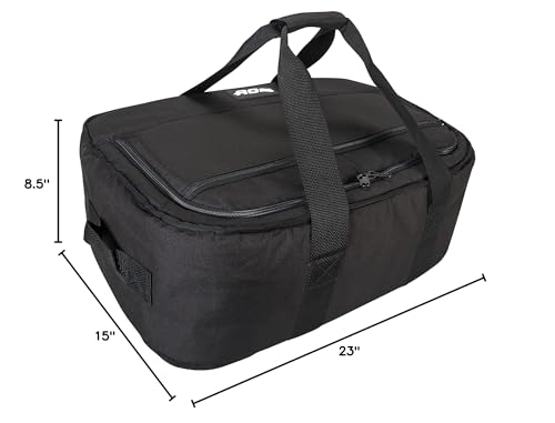 AO Coolers Stow-N-Go black canvas-look adds rugged style