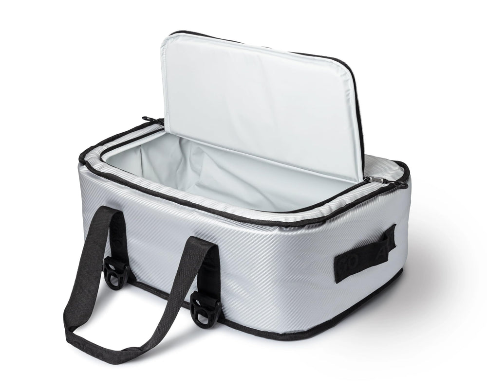 AO Coolers Stow-N-Go Carbon cooler compact dimensions highlight versatile storage.