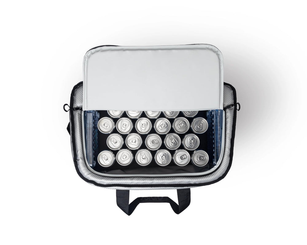 AO Coolers Stow-N-Go Carbon cooler holds up to 38 cans plus 14 lbs of ice.