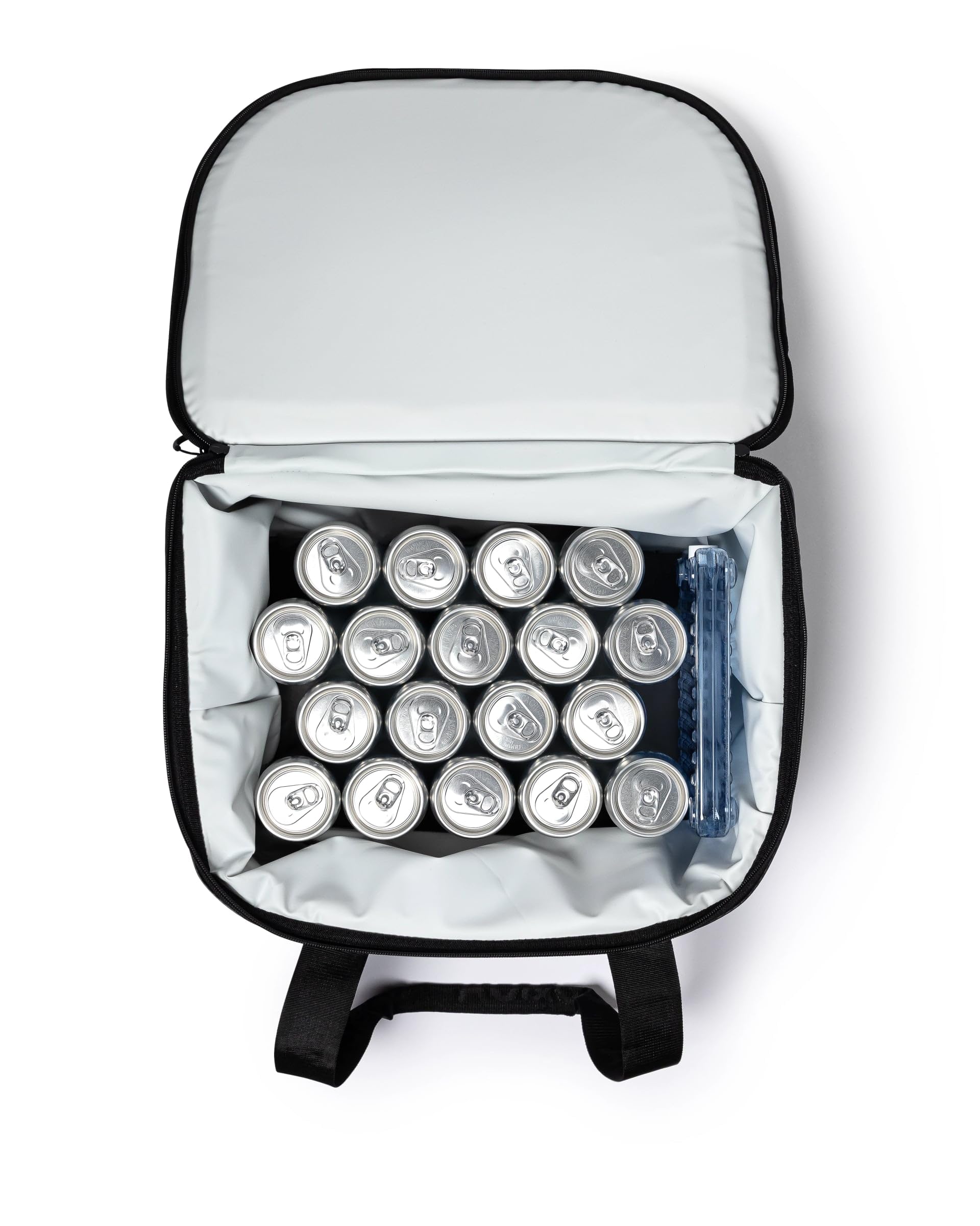 AO Coolers Stow N Go Carbon soft cooler top pocket keeps small items dry