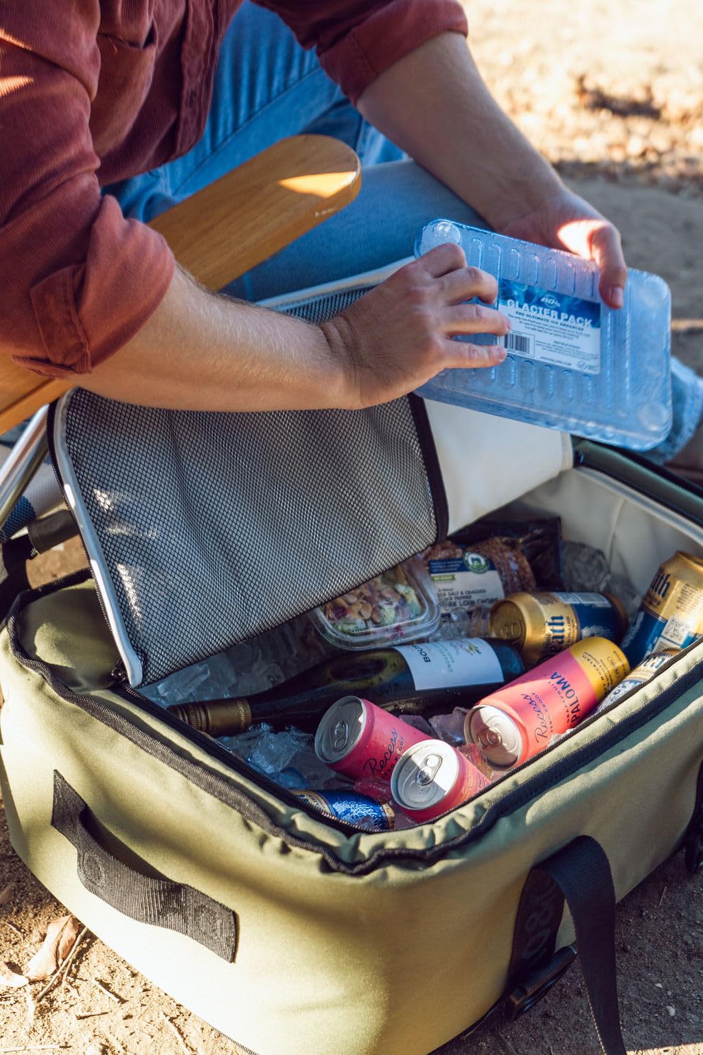 AO Coolers Stow-N-Go carry-on-size feature supports easy airport travel.