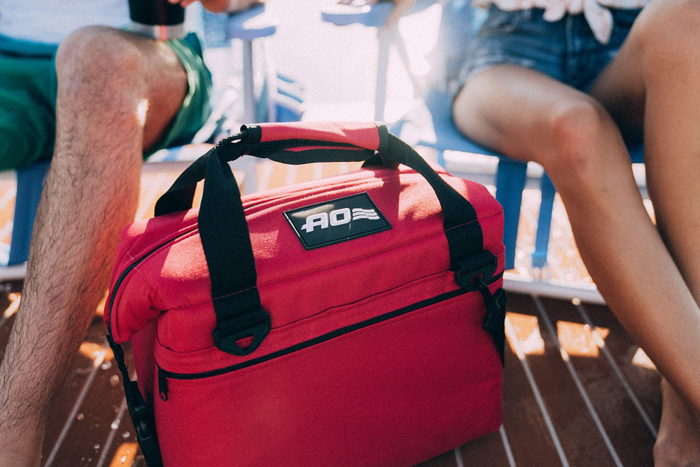 AO Coolers Traveler 12-can capacity ready to serve beverages on the go.