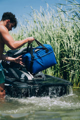 AO Coolers Traveler leak-proof liner shown for spill-free outdoor use.