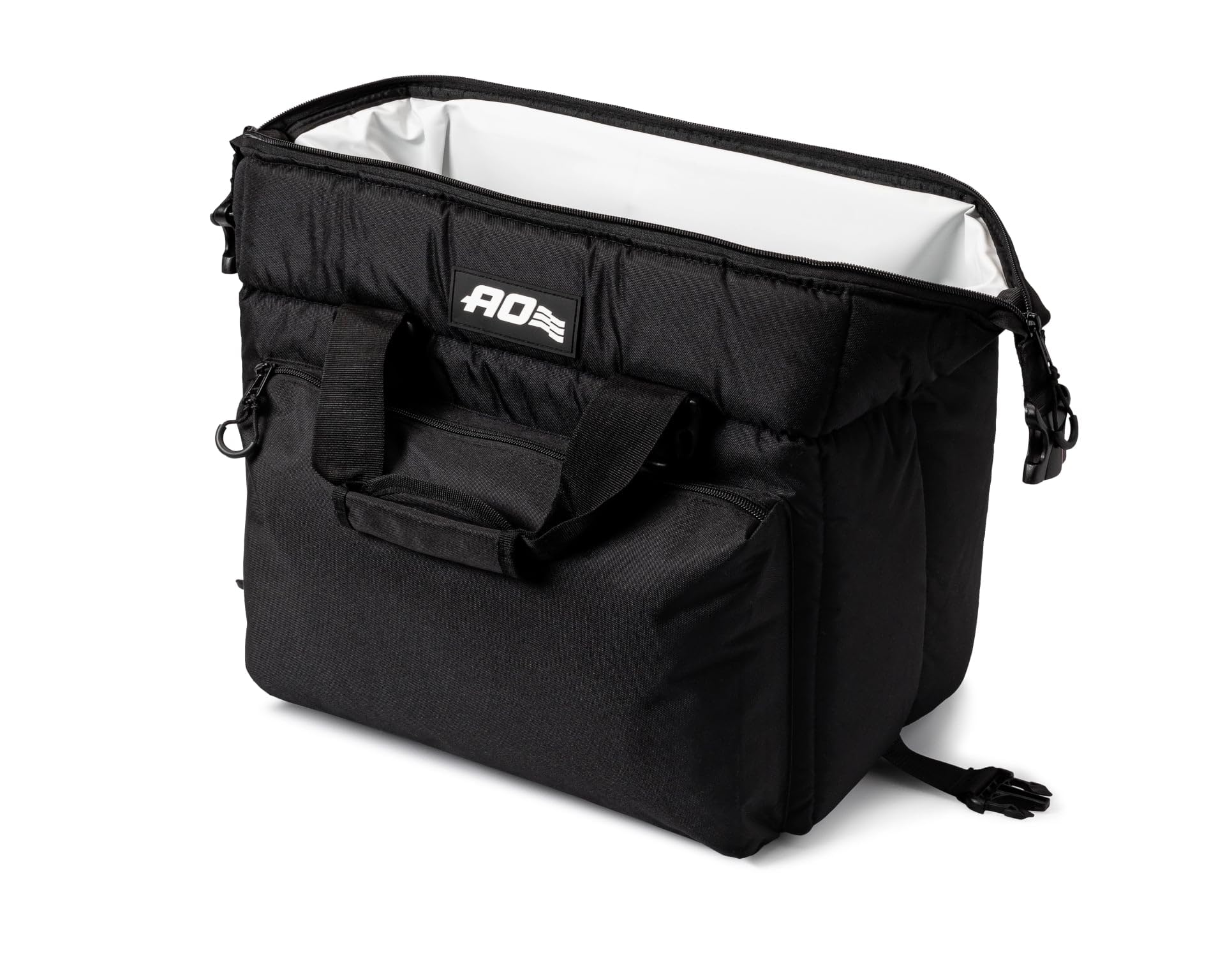 AO Coolers Caravan Canvas Soft Cooler leak-proof liner in action.