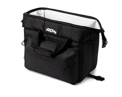 AO Coolers Caravan Canvas Soft Cooler leak-proof liner in action.