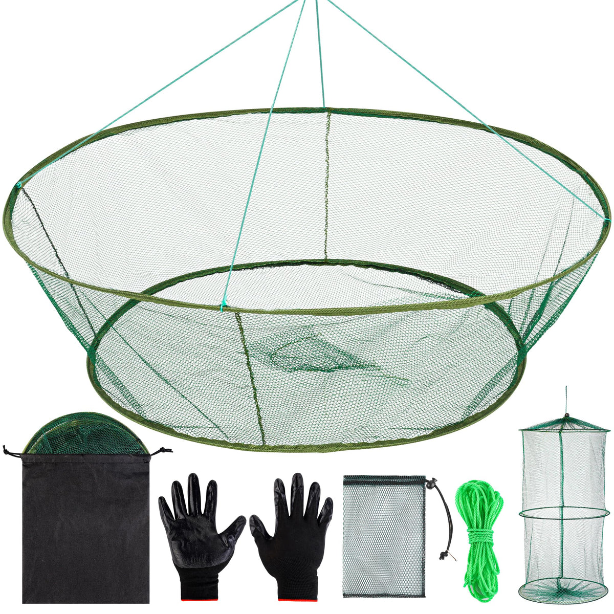Aodaer foldable drop net 39.4 inch in storage position