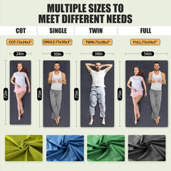 Aodisman waterproof-backed sleeping pad protects against ground moisture.