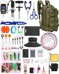 AOFUXTI fishing tool kit bag view shows organized storage and easy transport for anglers.