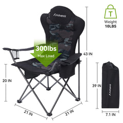 Aohanoi camping chair insulated cooler bag keeps drinks cold on-site.