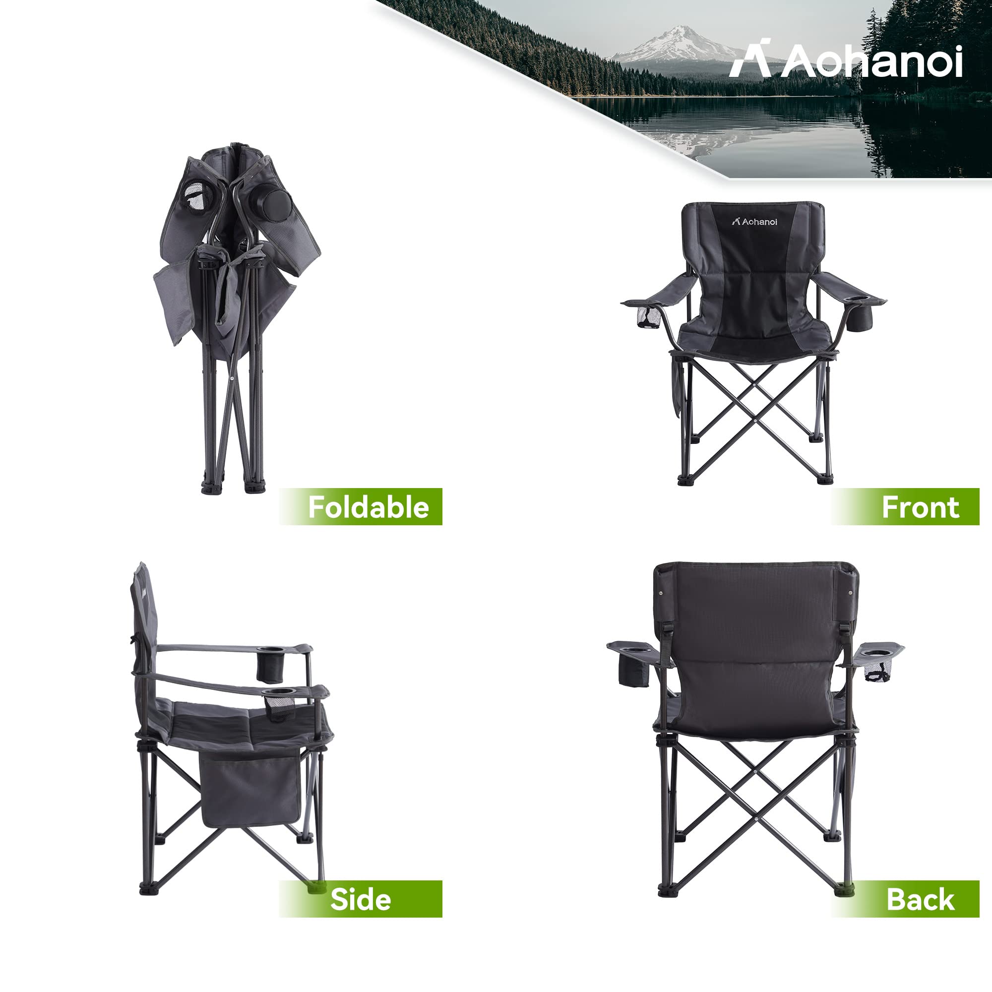 Aohanoi heavy-duty frame demonstrates stability ideal for outdoors and rugged use.