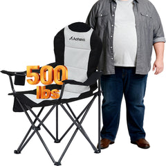 Aohanoi side storage pocket chair with cup holder ideal for picnics.