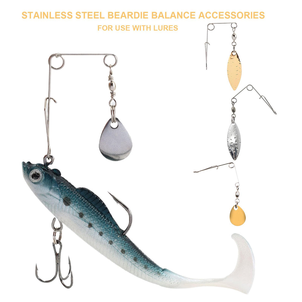 Spinnerbait with ball bearing swivel enabling free blade spin
