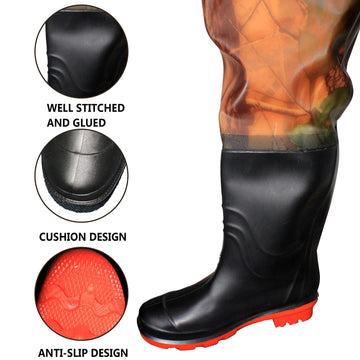 Anti-slip sole and stability feature of Aollerfilery wader