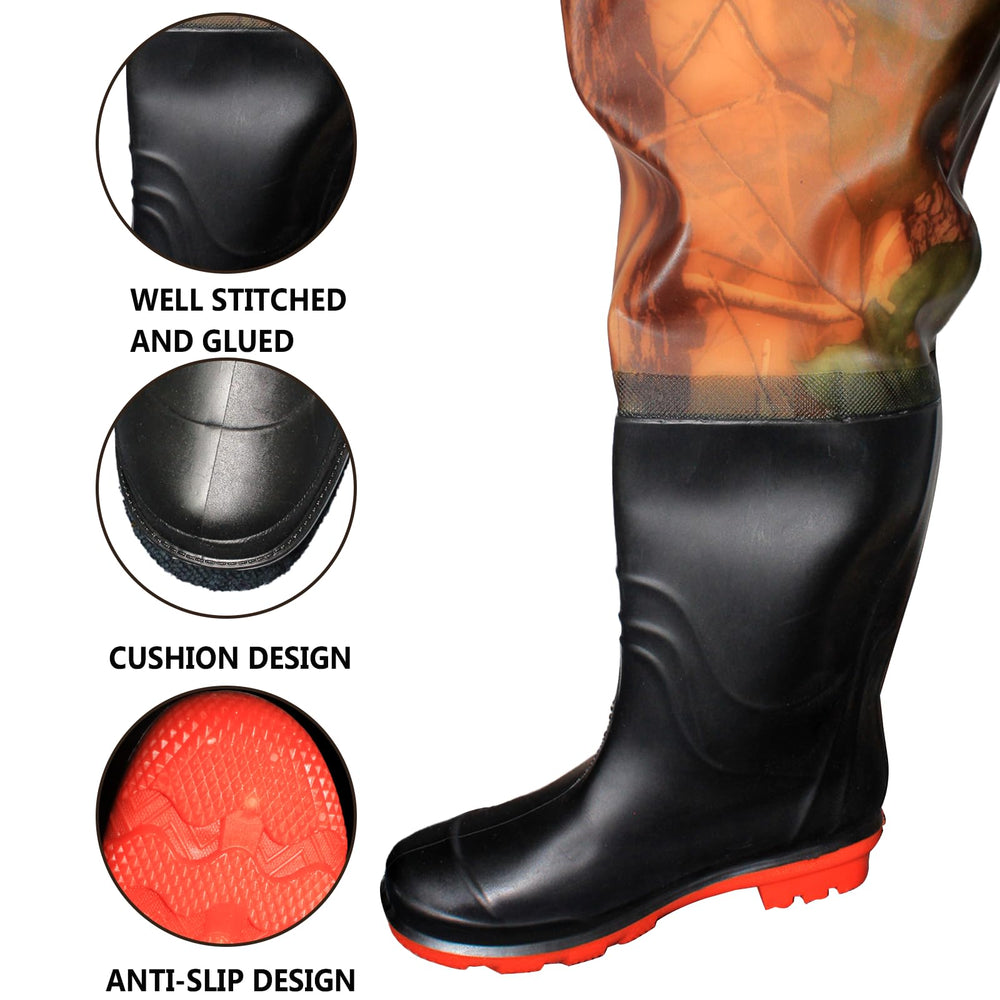 Anti-slip sole and stability feature of Aollerfilery wader