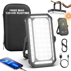 AOMEES camping lantern with USB-C charging for portable power on outdoor trips.