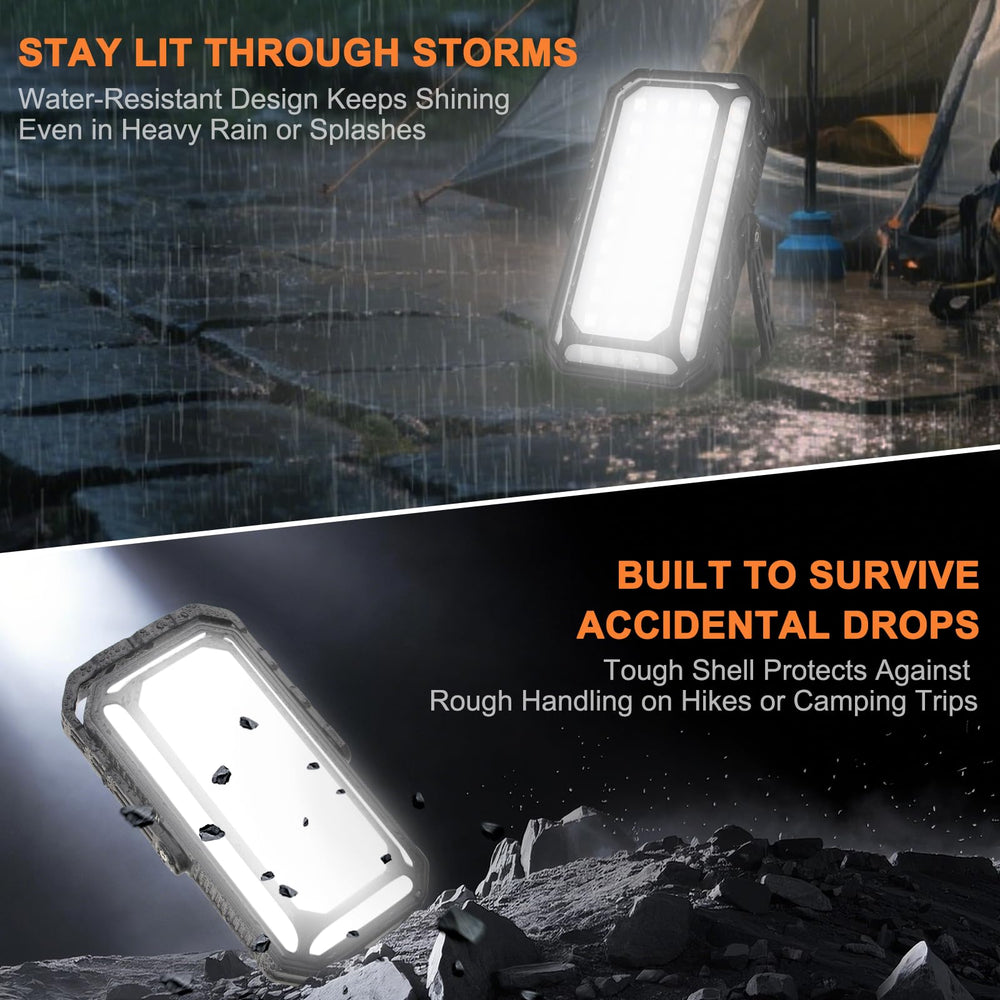 AOMEES lantern is waterproof and rugged for rain, mud, and collisions.