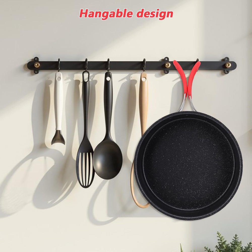 Aomiun 8-inch pan in compact design, ideal for backpacking and picnics.