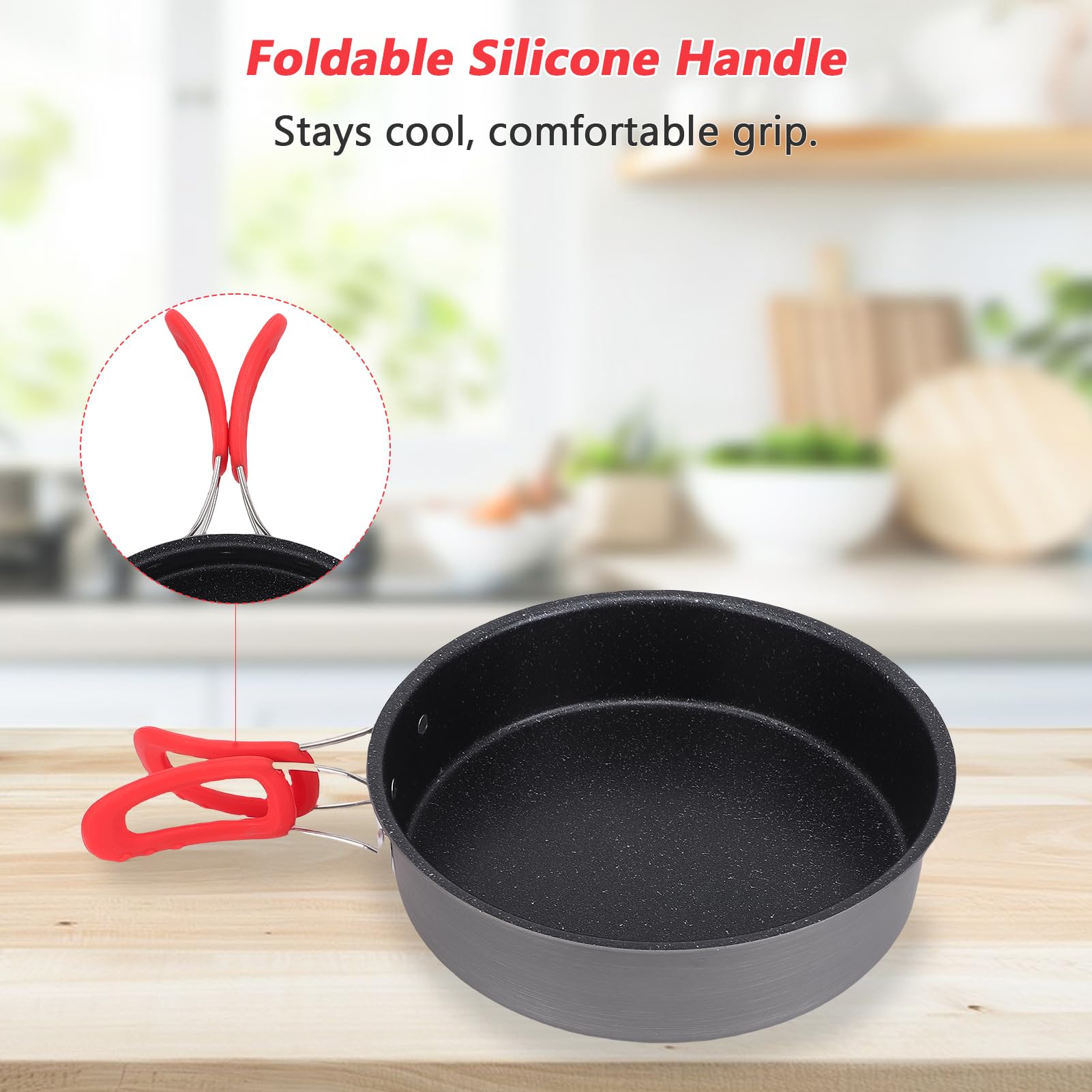 Aomiun pan features an easy-clean surface that makes post-meal cleanup faster.