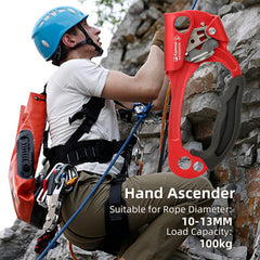 Aomiun aluminum ascender body delivers lightweight durability for rugged climbs