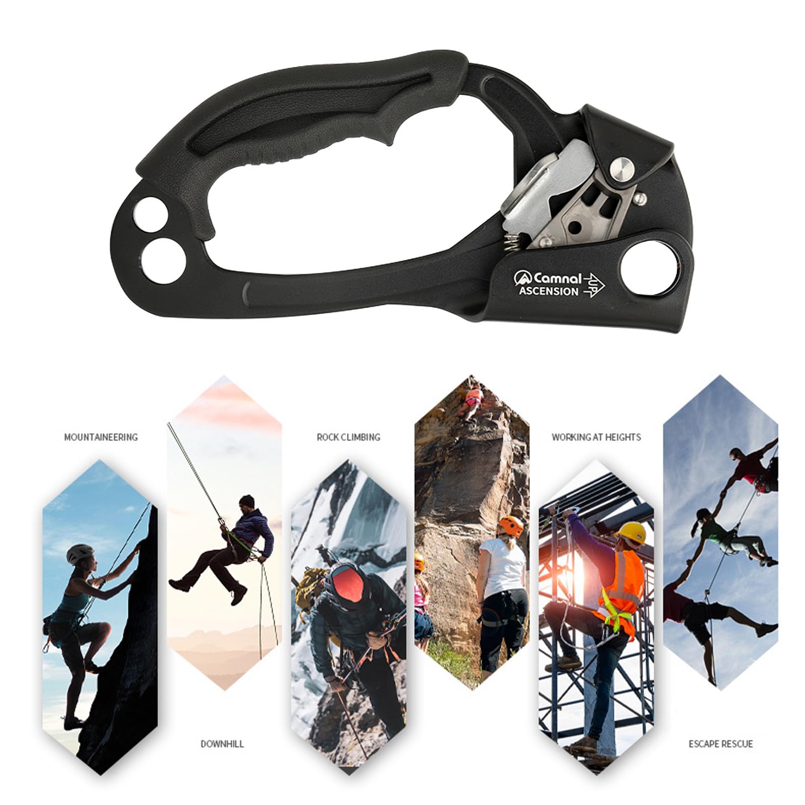 Aomiun ascender designed for ambidextrous use with left and right hand setups.